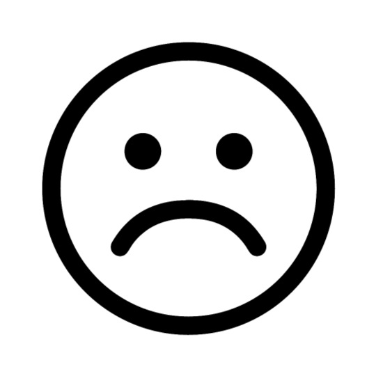 Trauriger Emoji